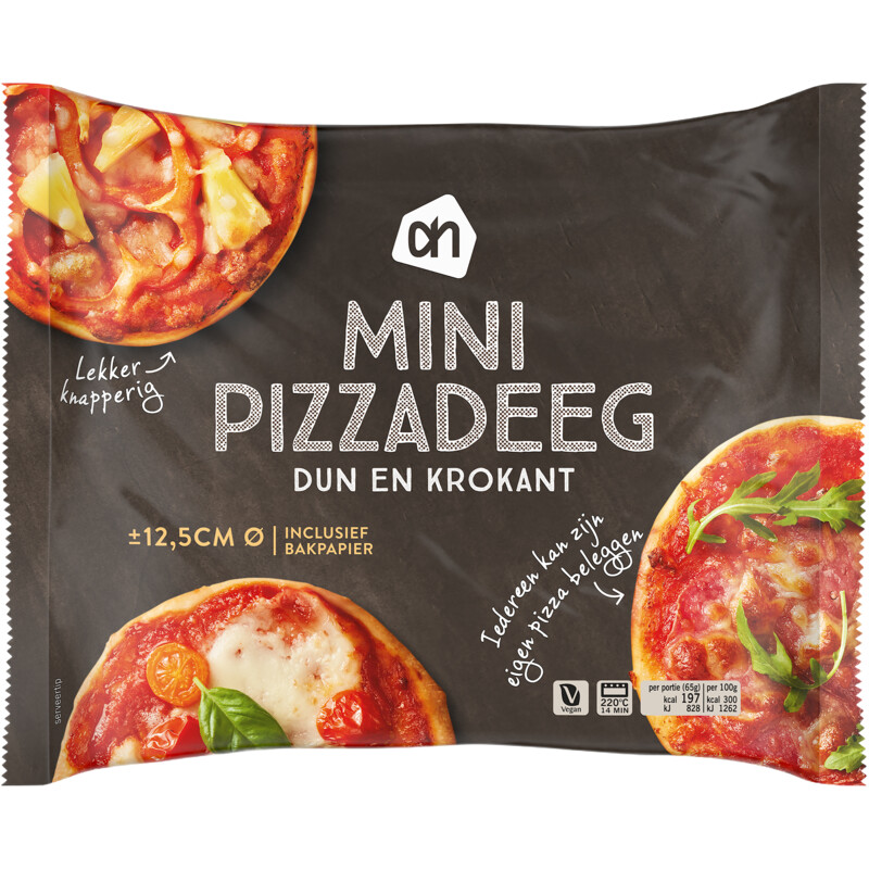 Een afbeelding van AH Mini pizzadeeg