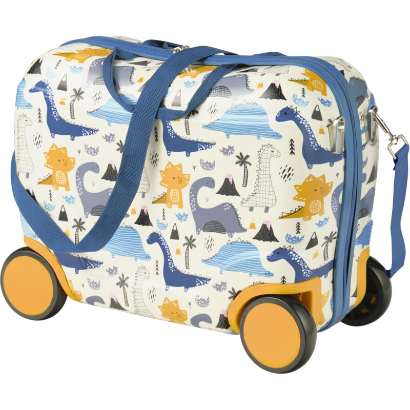 Een afbeelding van Princess traveller Kids ride on trolley blauw