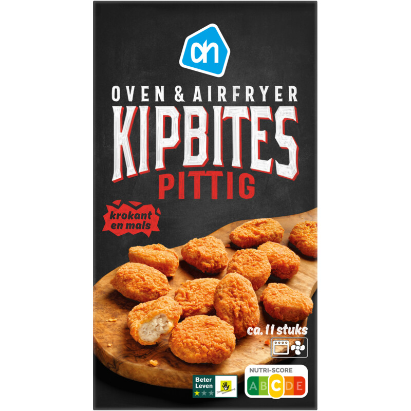 Een afbeelding van AH Oven & airfryer kipbites pittig