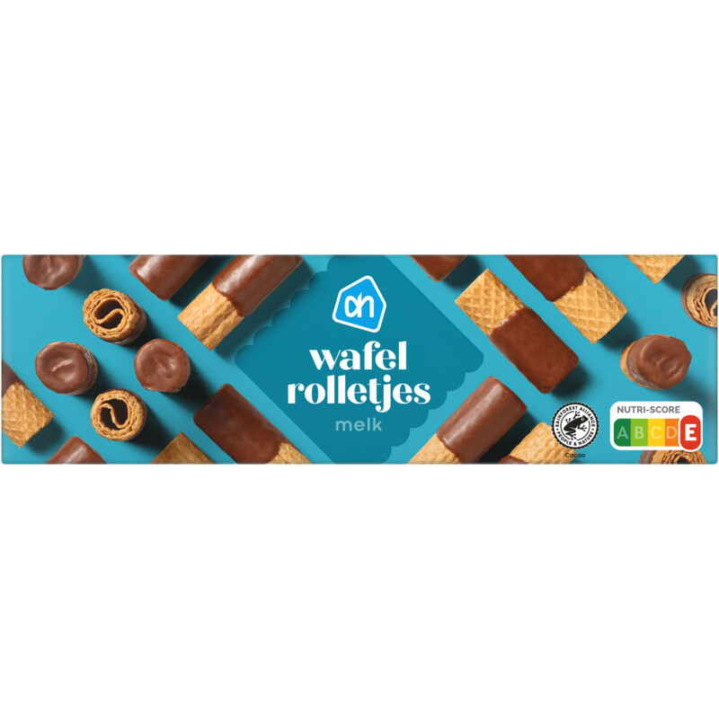 Een afbeelding van AH Wafelrolletjes melkchocolade