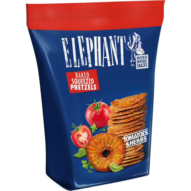 Een afbeelding van Elephant Pretzels tomatoes & herbs