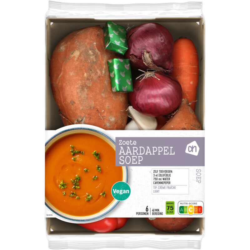 Een afbeelding van AH Zoete aardappelsoep verspakket