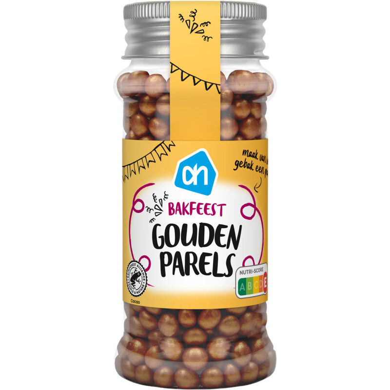 Een afbeelding van AH Bakfeest gouden parels