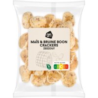 Een afbeelding van AH Maïs & bruine boon crackers zeezout