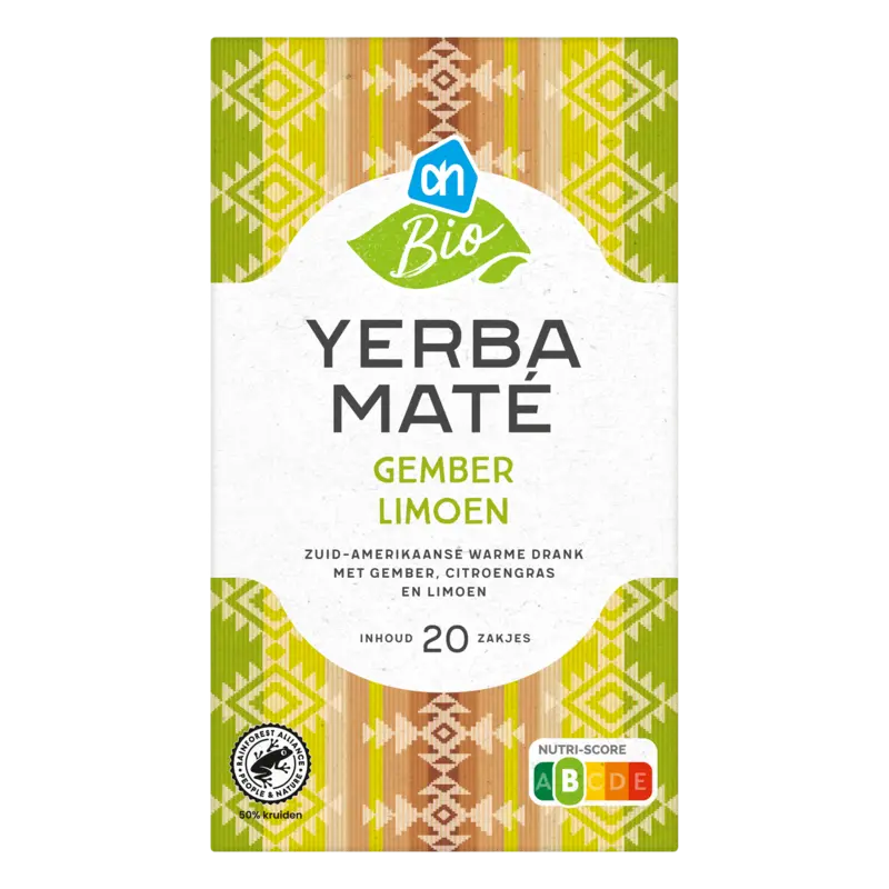 AH Biologisch Yerba mate gember limoen