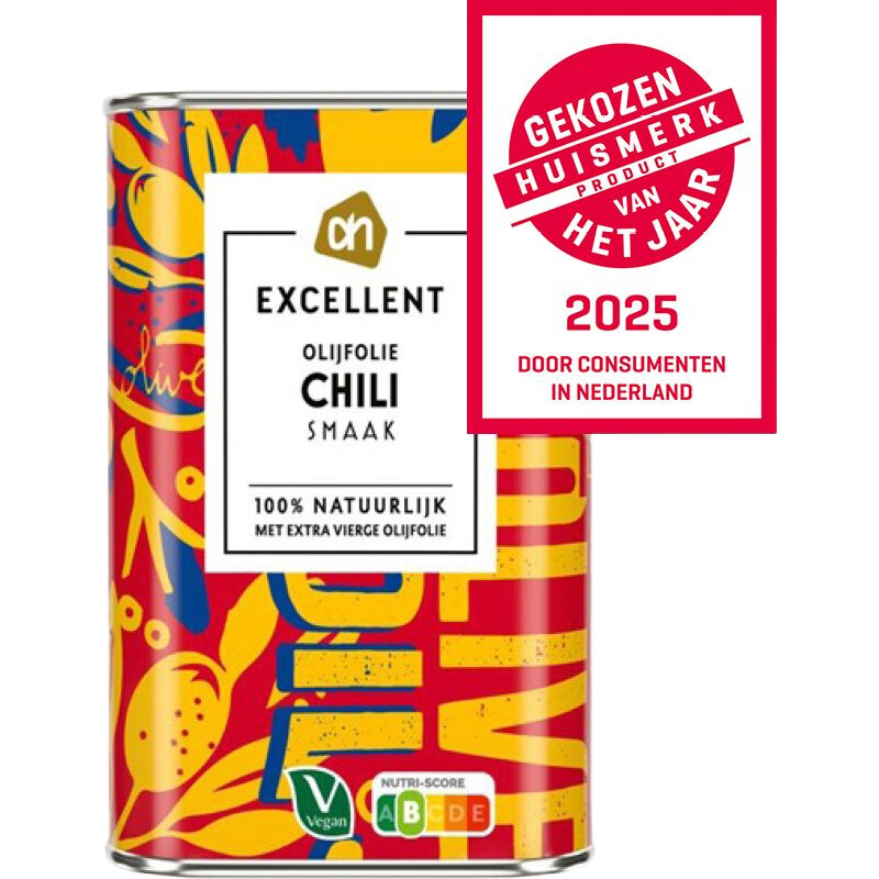 Een afbeelding van AH Excellent Olijfolie met chili smaak