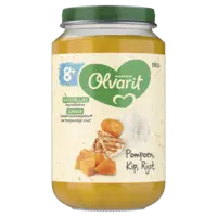 Olvarit Pompoen kip rijst 8m+