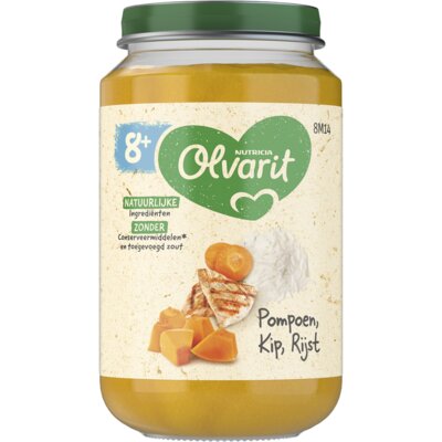 pdp-image-Olvarit Pompoen kip rijst 8m+