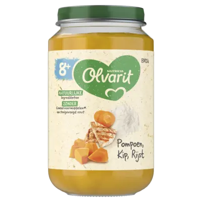 pdp-image-Olvarit Pompoen kip rijst 8m+