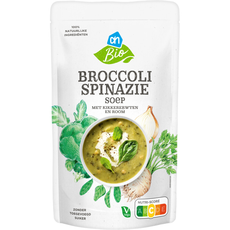 AH Biologisch Broccoli spinazie soep
