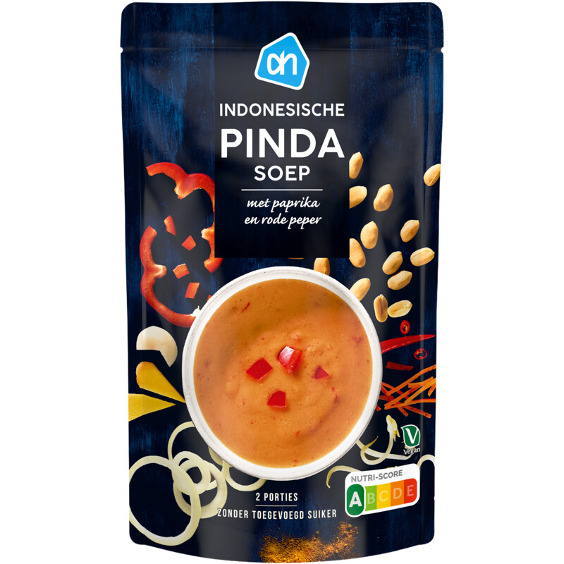 Een afbeelding van AH Indische pindasoep