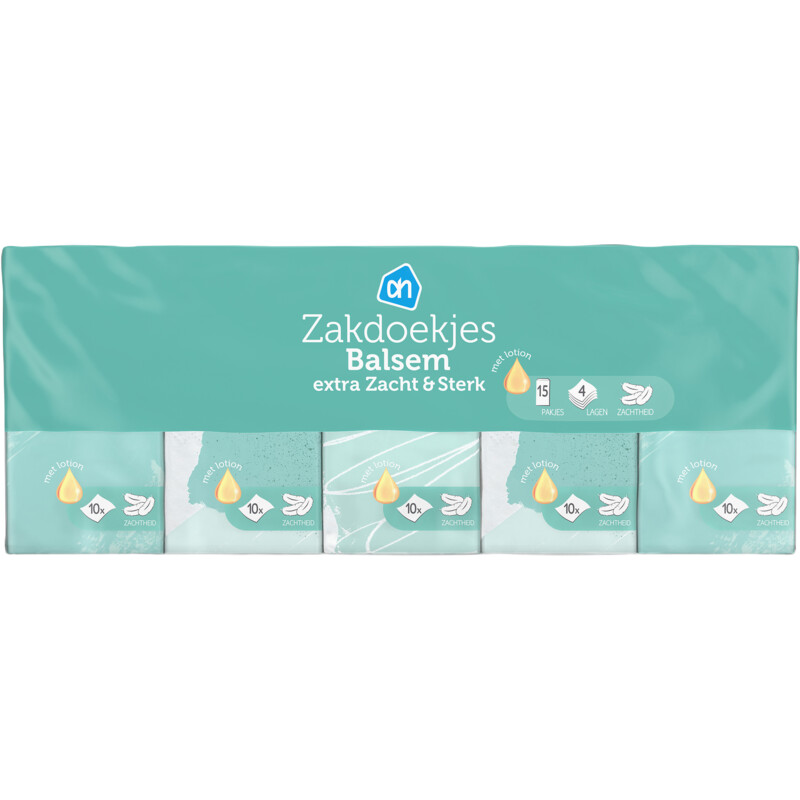 Een afbeelding van AH Zakdoekjes balsem