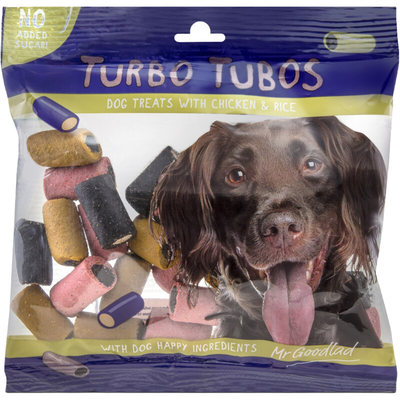 Een afbeelding van Mr Goodlad Turbo tubos with chicken & rice