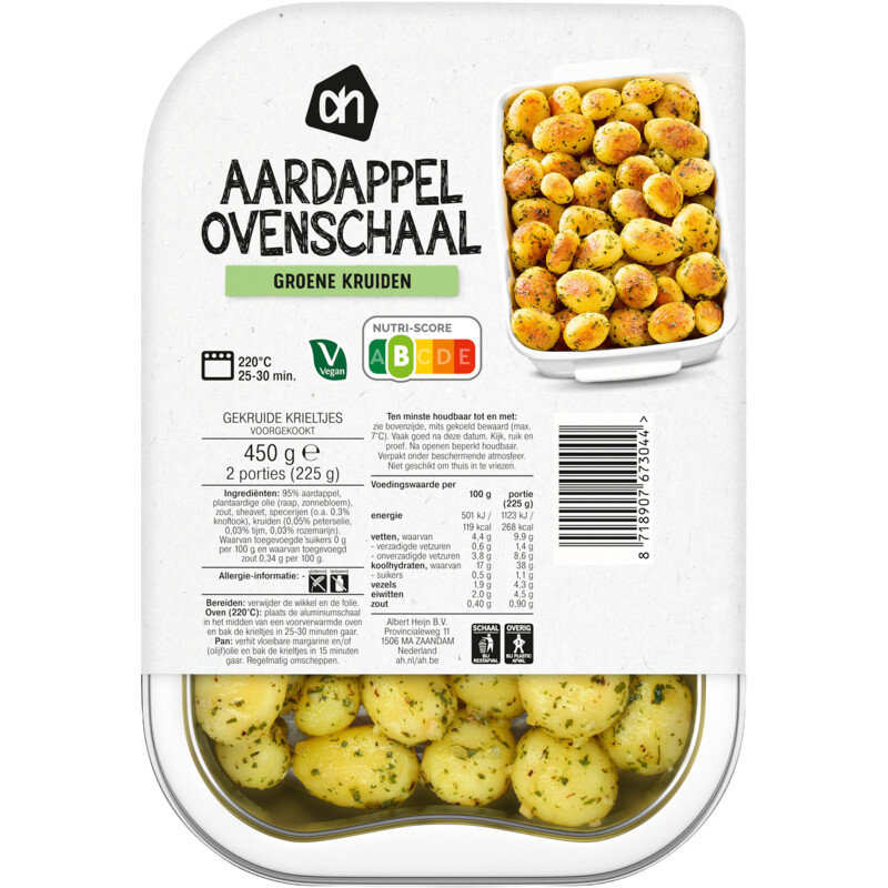 Een afbeelding van AH Aardappel ovenschaal groene kruiden