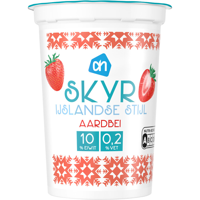 Een afbeelding van AH Skyr IJslandse stijl aardbei