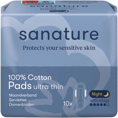 pdp-image-Sanature Katoenen maandverband ultra night