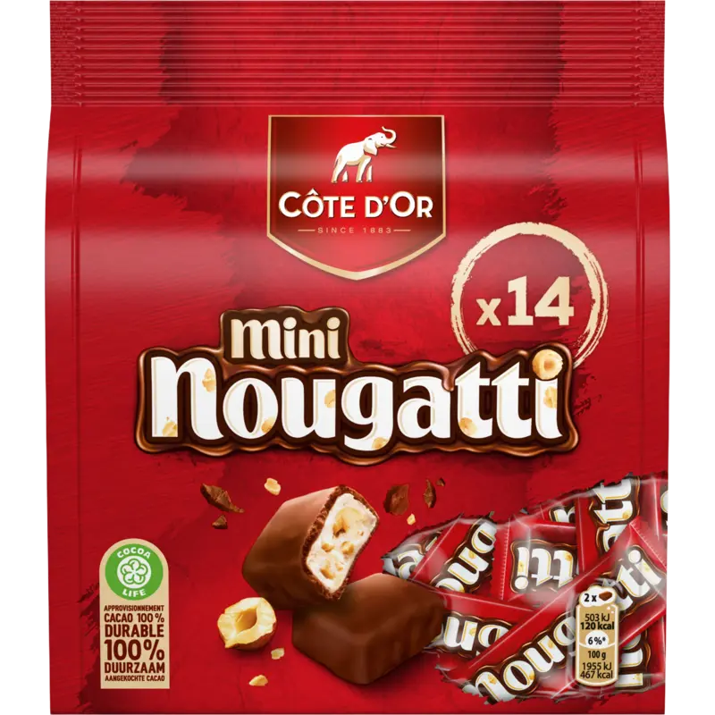 Côte d'Or Cote d'or mini nugatti bel