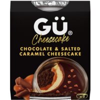 Gü Chocolate & salted caramel cheesecakes