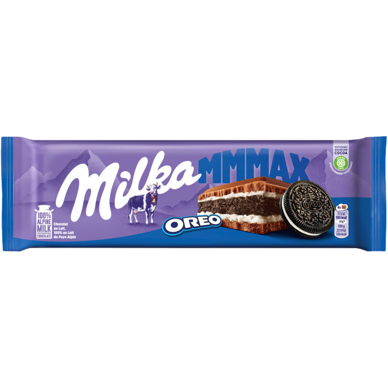 Een afbeelding van Milka Mmmax chocoladereep Oreo