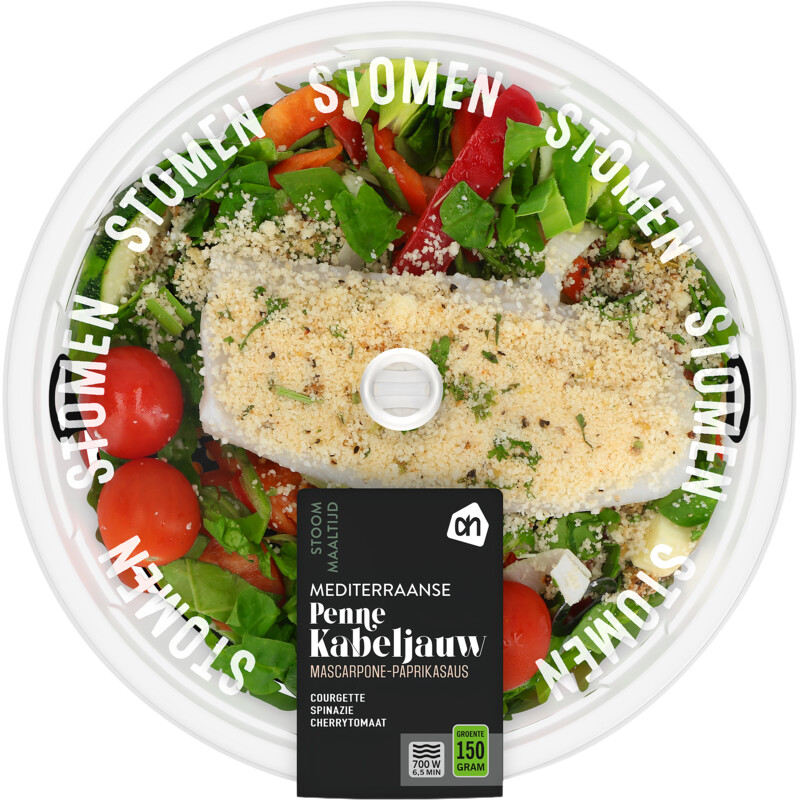 Een afbeelding van AH Stoommaaltijd mediterraanse penne