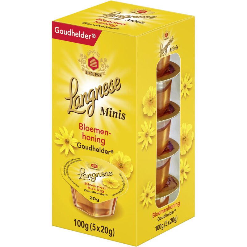 Langnese Goudhelder bijenhoning minis