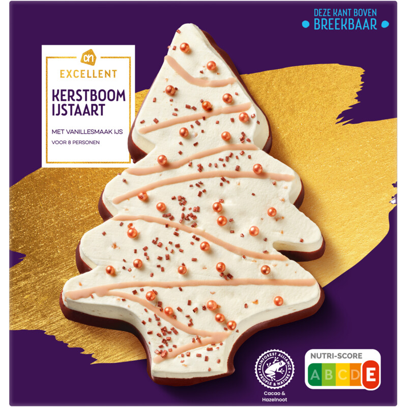 Een afbeelding van AH Excellent Kerstboom ijstaart