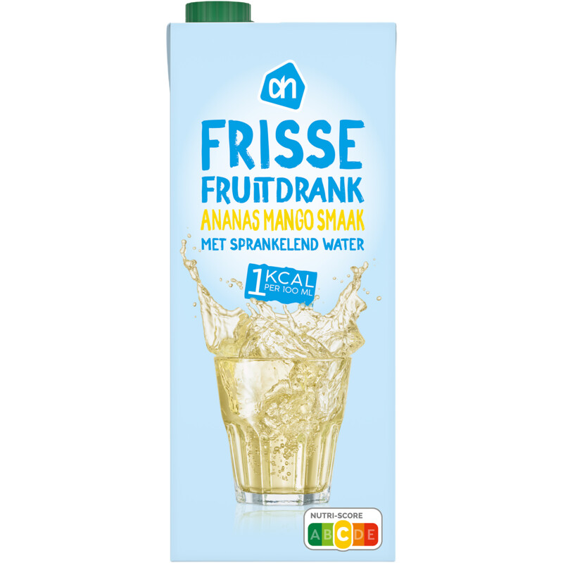 Een afbeelding van AH Frisse fruitdrank ananas mango 1kcal