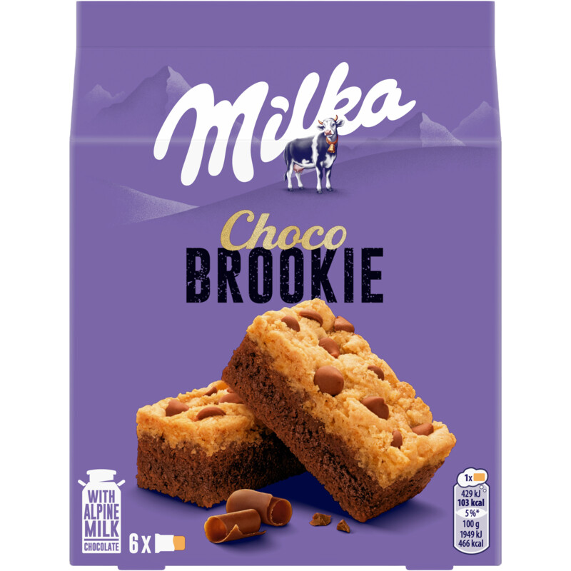 Een afbeelding van Milka Choco brookie pocket