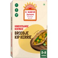 Een afbeelding van H. Nandan Hindostaanse boemboe broodje kip kerrie