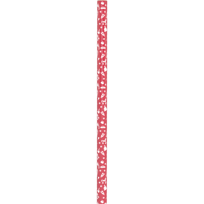Een afbeelding van Design Group Cadeaupapier rood 250x100cm