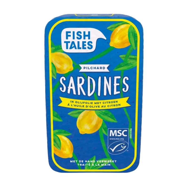 Sardines in olijfolie met citroen