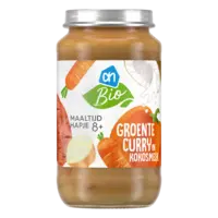 AH Biologisch Maaltijdhapje groentencurry kokosmelk 8+