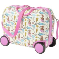 Een afbeelding van Princess traveller Kids ride on trolley roze