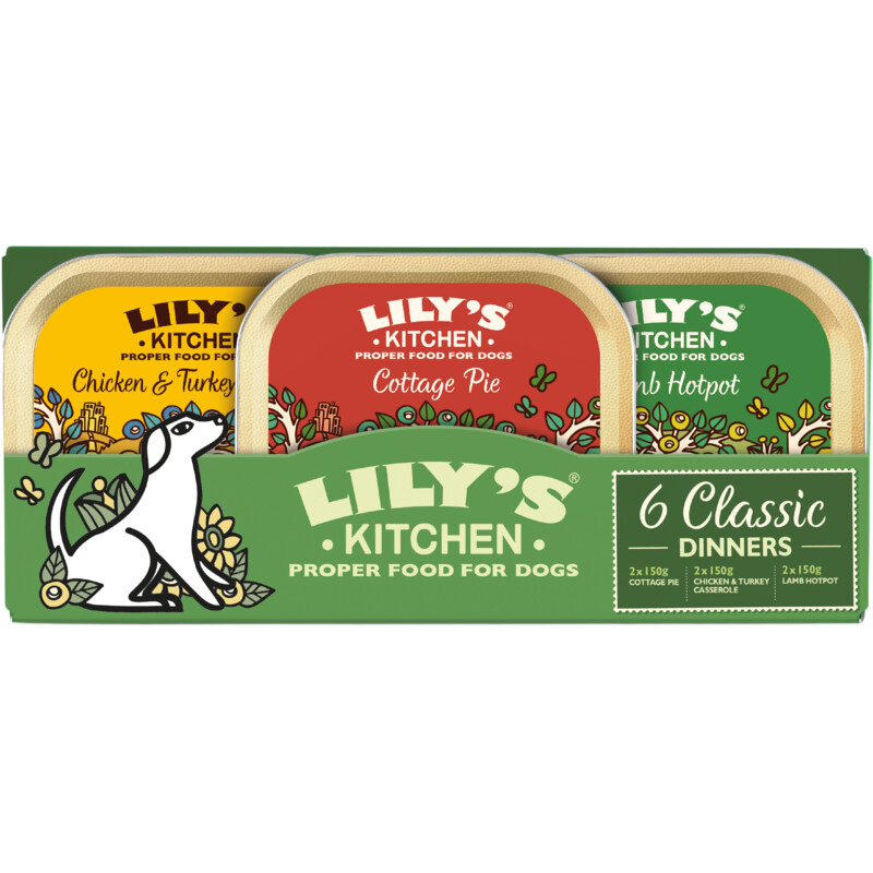 Een afbeelding van Lily's Kitchen Classic dinners diverse smaken 6-pack