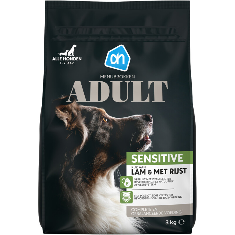 Een afbeelding van AH Menubrokken adult sensitive lam & rijst