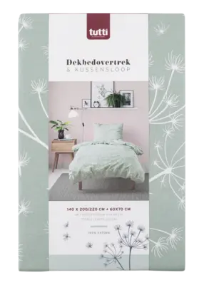 pdp-image-Tutti home Dekbedovertrek dessin groen 140x240cm