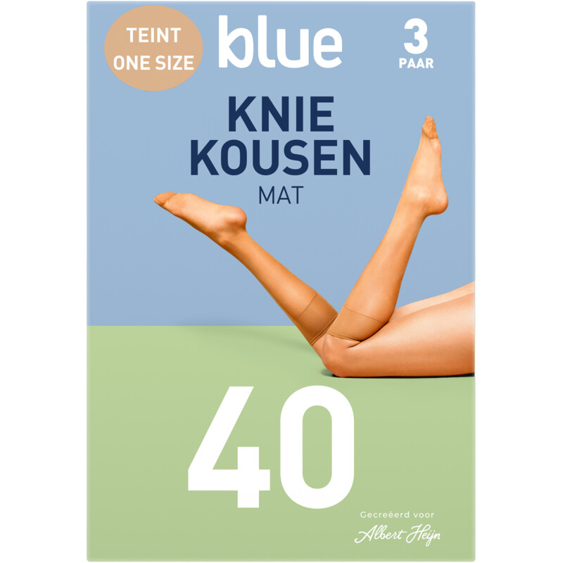 Een afbeelding van AH Kniekousen semi transparant teint 1 maat