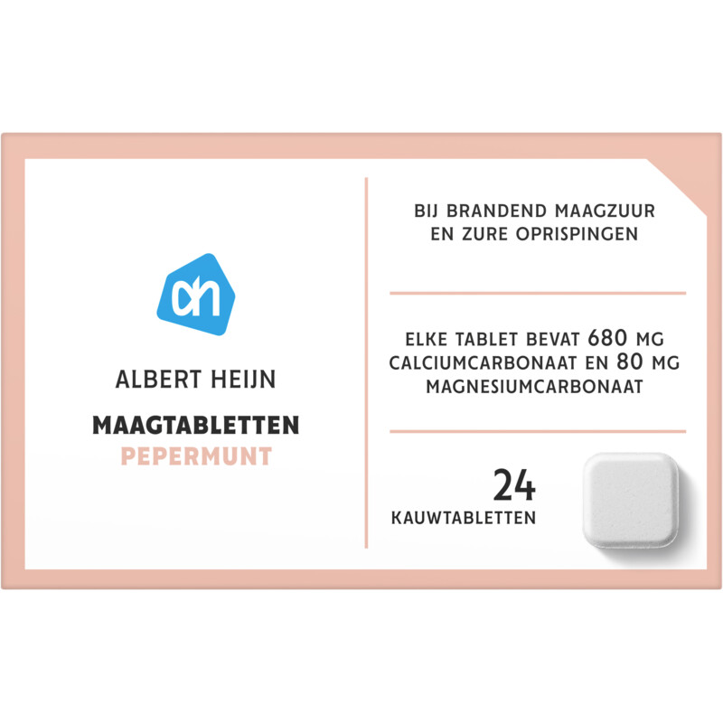 Een afbeelding van AH Maagtablet pepermunt