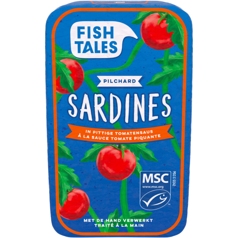 Een afbeelding van Fish Tales Sardines in pittige tomatensaus