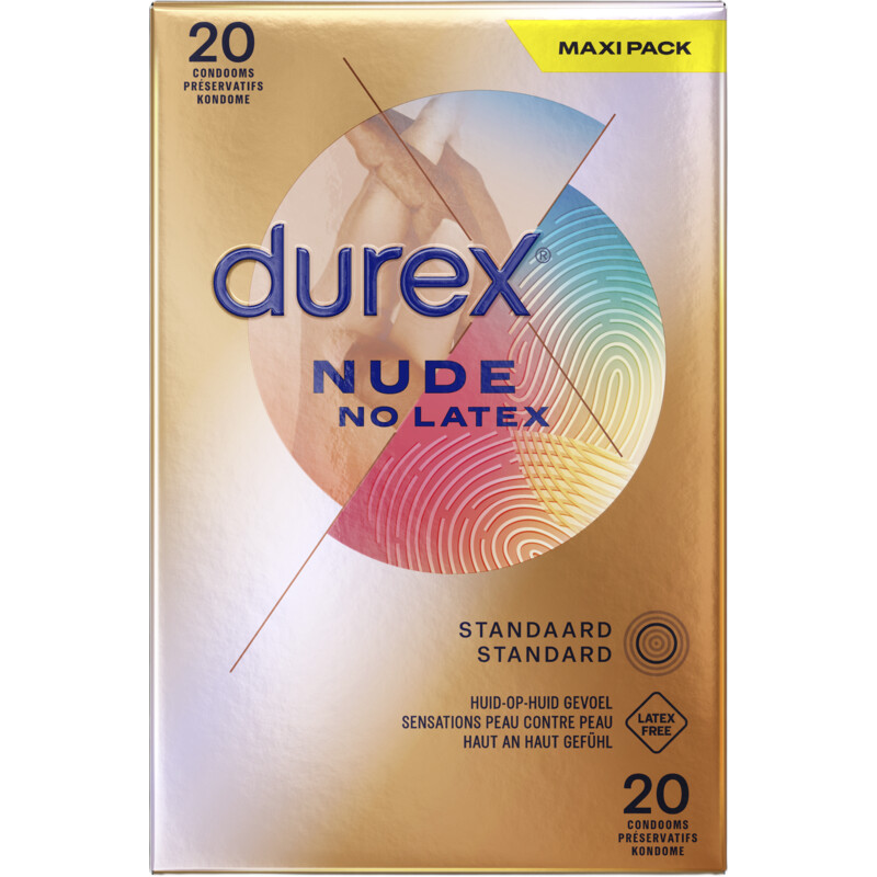 Een afbeelding van Durex Condooms nude no latex maxi pack