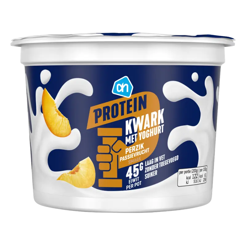 Protein kwark met yoghurt perzik