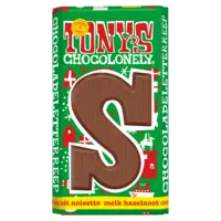 Tony's Chocolonely Melk hazelnoot letterreep S
