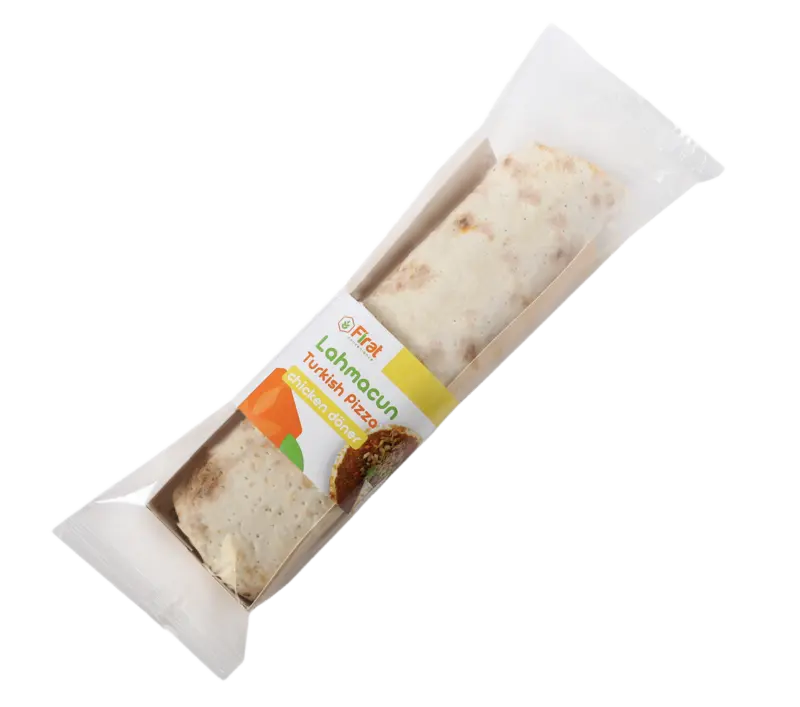 Lahmacun Turkse pizza met kip döner