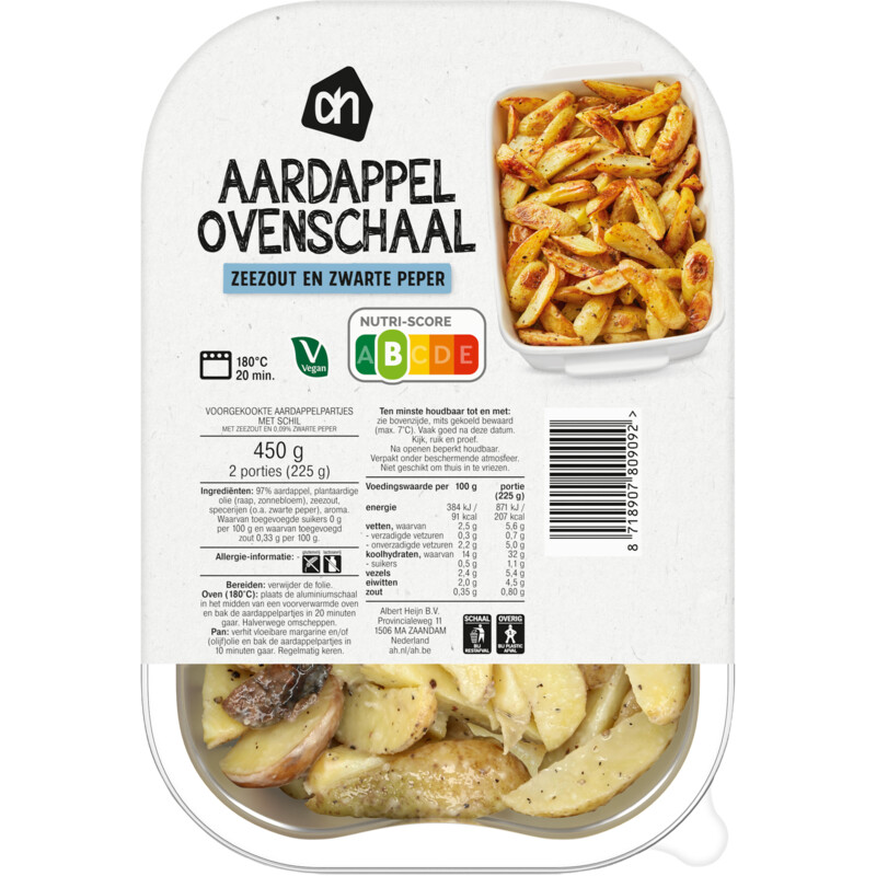 Een afbeelding van AH Aardappel ovenschaal zeezout peper