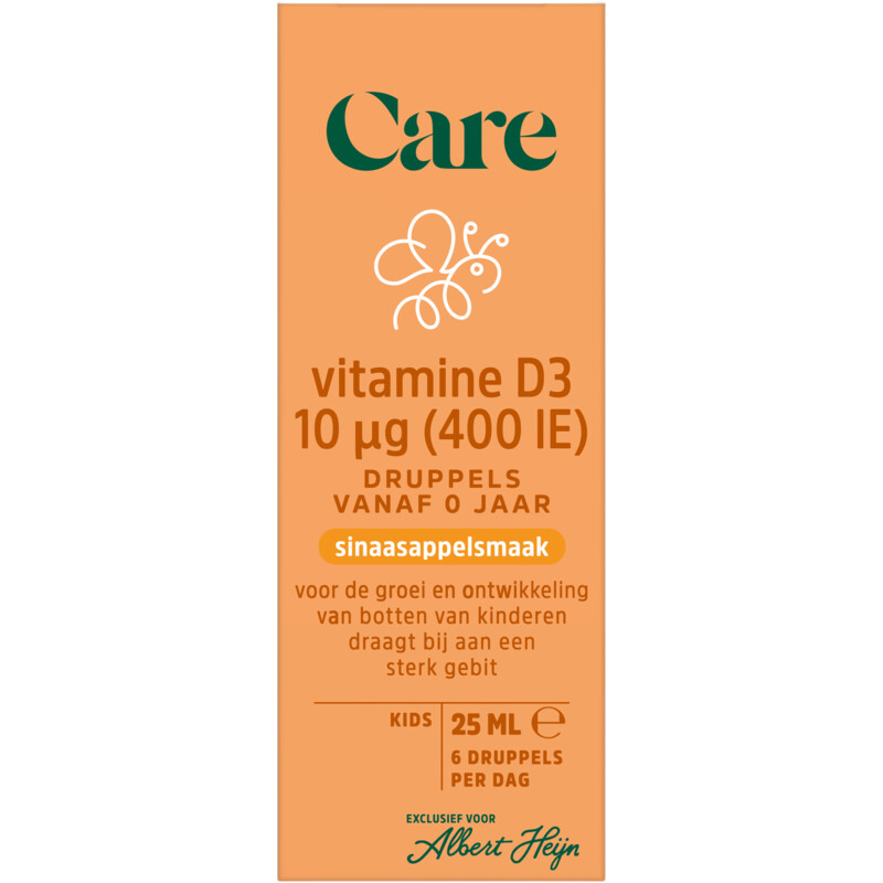 Een afbeelding van Care Vitamine D3 10µg druppels