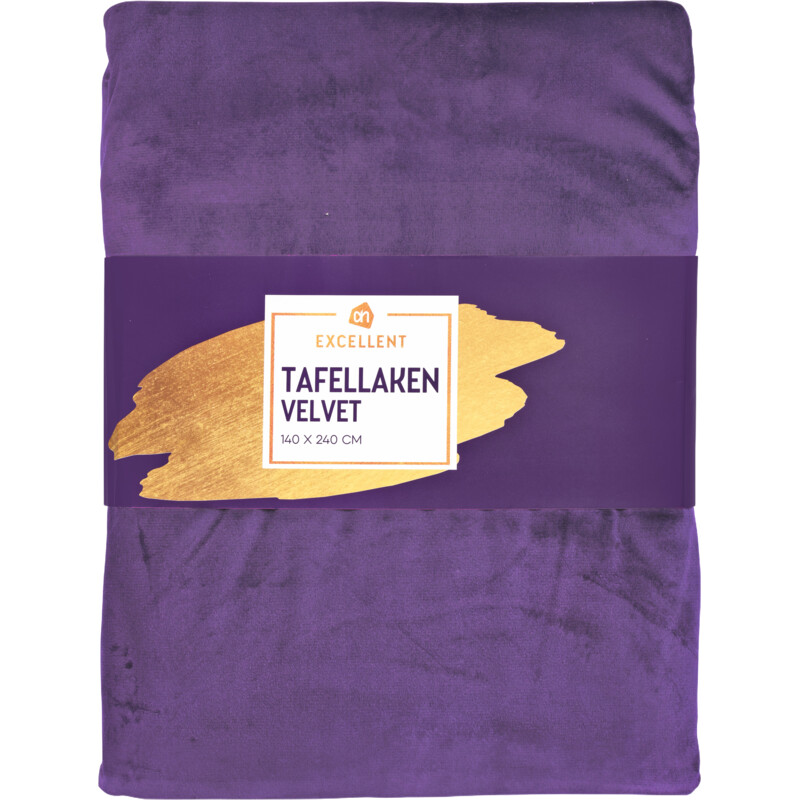 Een afbeelding van AH Excellent Tafellaken velvet paars
