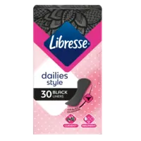 Libresse Dailies black inlegkruisjes