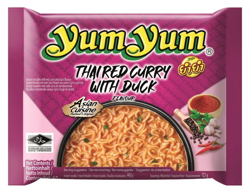Yum Yum Thai red curry instant noodles