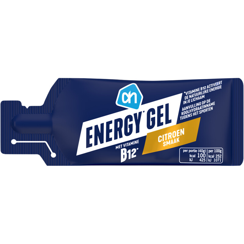 Een afbeelding van AH Energy gel citroen
