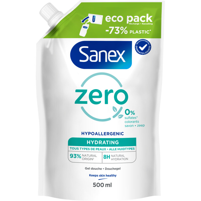 Sanex Zero% douche alle huidtypen navul